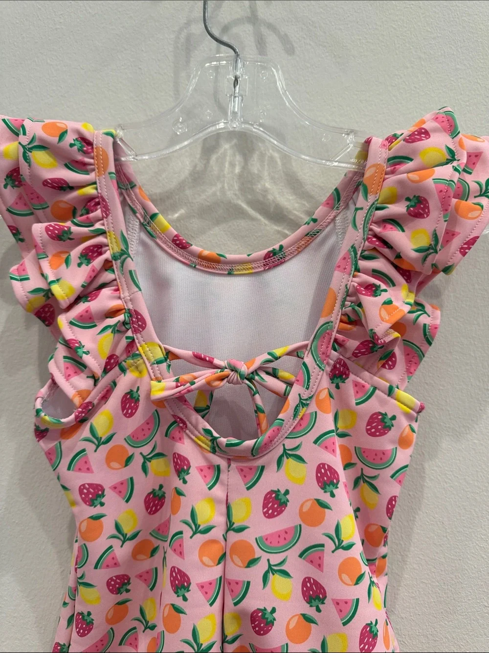 NWT Florence Eiseman Fruit Print Swimsuit with Ruffles Size 4